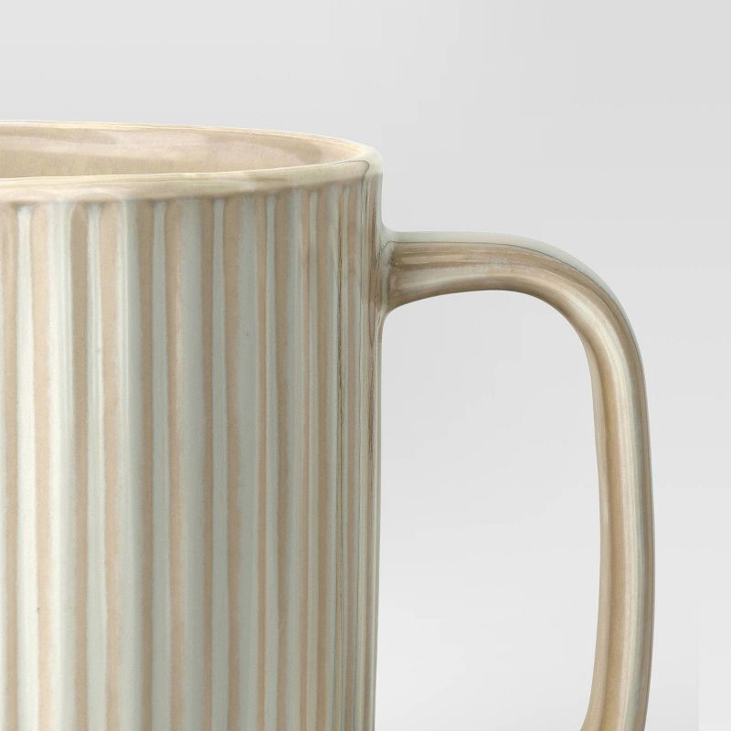 slide 3 of 3, 16oz Moira Ceramic Mug Cream - Threshold™, 16 oz