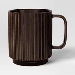 16oz Moira Ceramic Mug Black - Threshold™