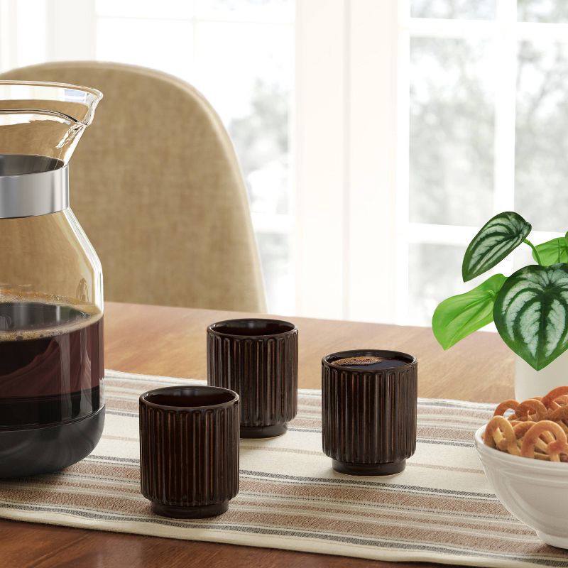 slide 2 of 3, 3oz Mo Ceramic Espresso Cup Black - Threshold™, 3 oz