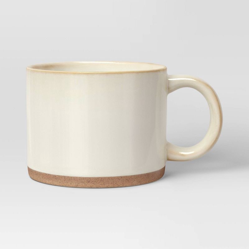 slide 1 of 3, 15oz Eugene Ceramic Mug Cream - Threshold™, 15 oz