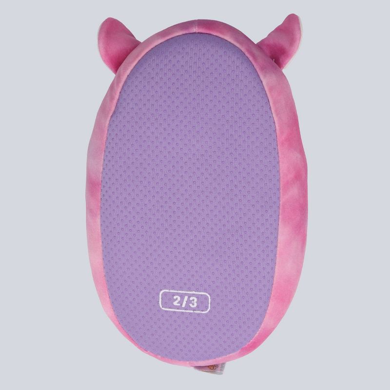 slide 4 of 4, Squishmallows Kids' Lola the Unicorn Plush Slippers - Berry Purple 2-3: Cushioned Footbed, Slip On, 1 ct
