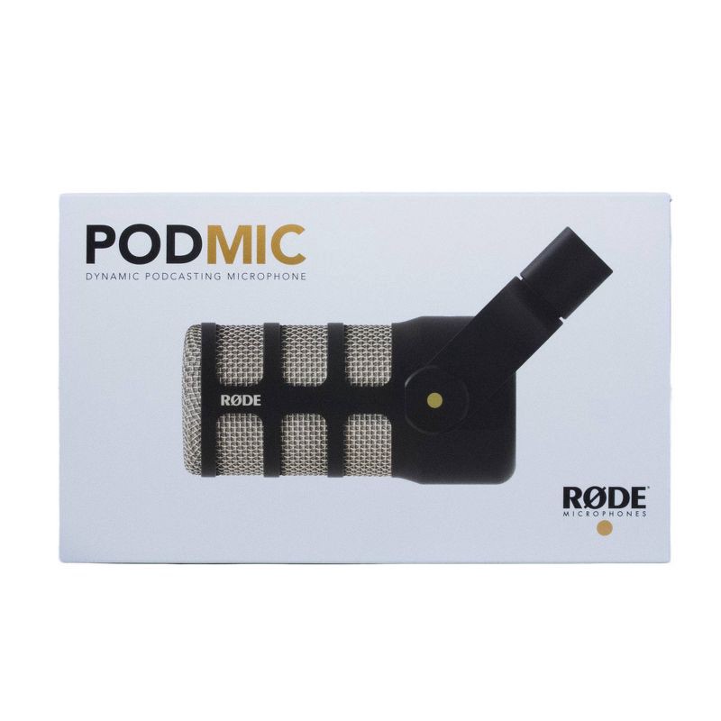 slide 2 of 10, RODE Microphones RODE PodMic Dynamic Podcasting Microphone: XLR Studio Equipment with Cardioid Polar Pattern, 1 ct