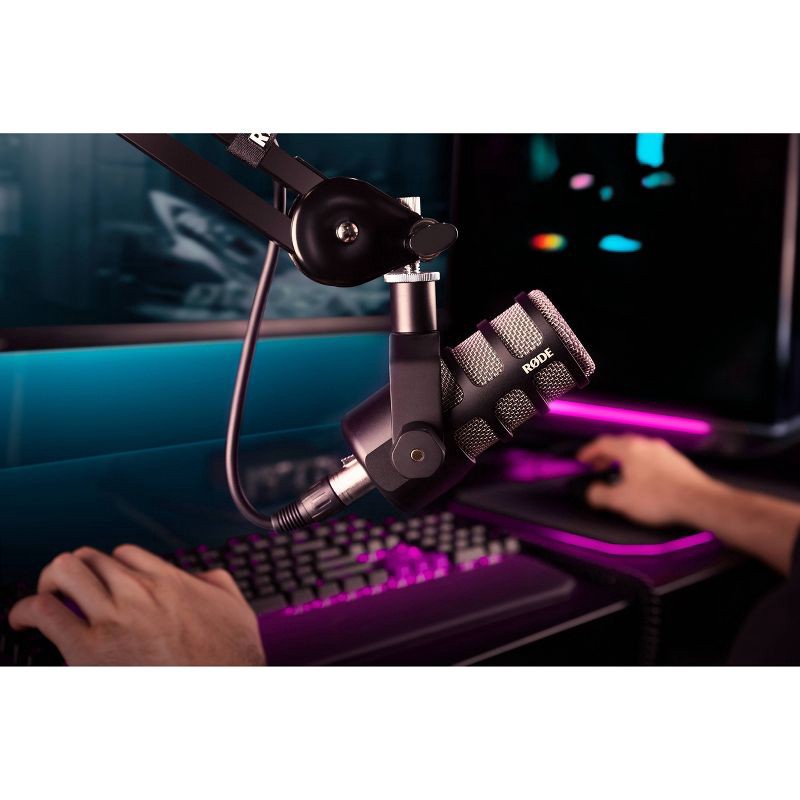 slide 6 of 10, RODE Microphones RODE PodMic Dynamic Podcasting Microphone: XLR Studio Equipment with Cardioid Polar Pattern, 1 ct