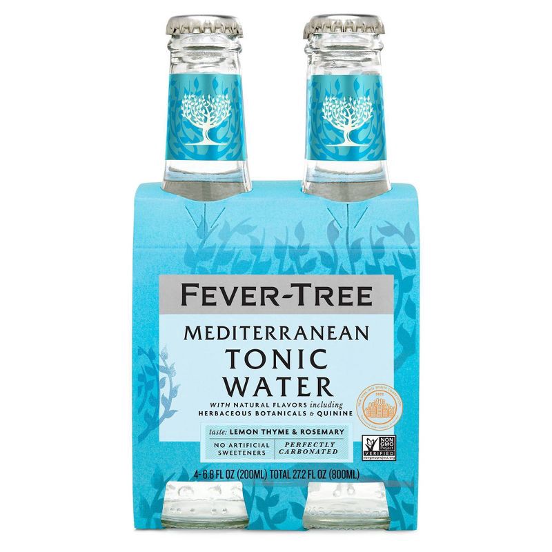 slide 1 of 7, Fever-Tree Mediterranean Tonic - 4pk/200ml Bottles, 4 ct; 200 ml