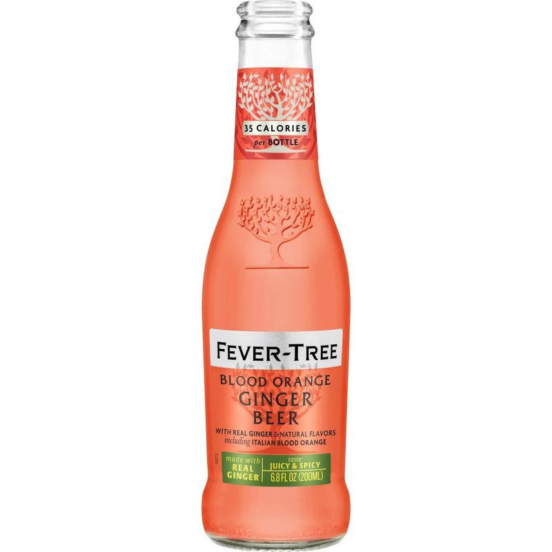 slide 1 of 6, Fever-Tree Light Blood Orange Ginger - 4pk/200ml Bottles, 4 ct; 200 ml