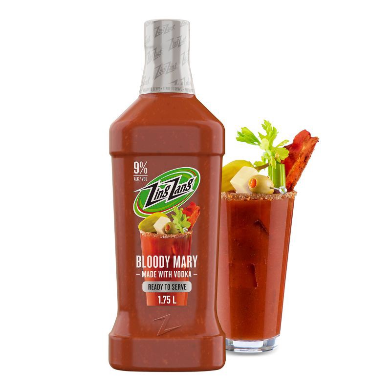 slide 1 of 10, Zing Zang Bloody Mary RTS Cocktail - 1.75L Bottle, 1.75 liter