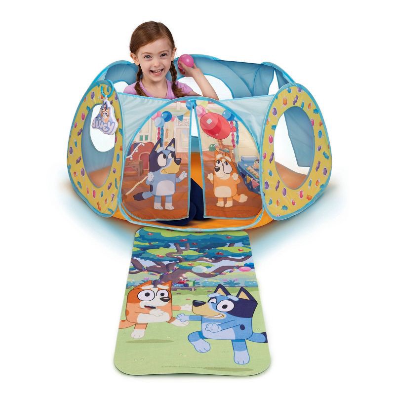 slide 6 of 11, Bluey Kids Ball Pit Playland with 20 Soft Flex Balls Electronic Sounds and Mat, 1 ct