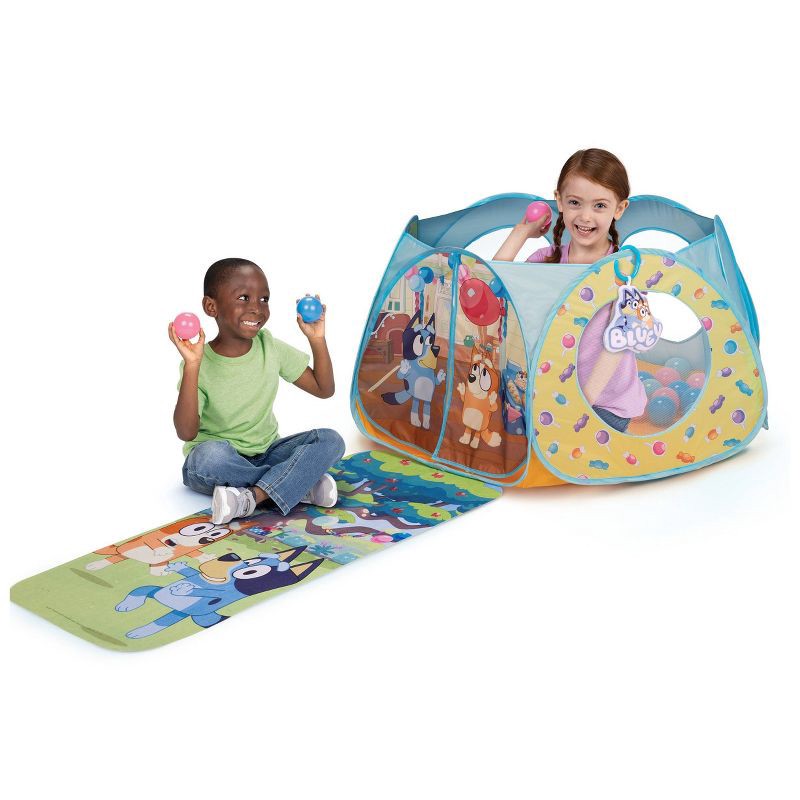 slide 8 of 11, Bluey Kids Ball Pit Playland with 20 Soft Flex Balls Electronic Sounds and Mat, 1 ct
