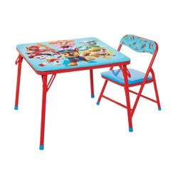 PAW Patrol Table and Chair Furniture Set for Kids for Activity Drawing and Eating