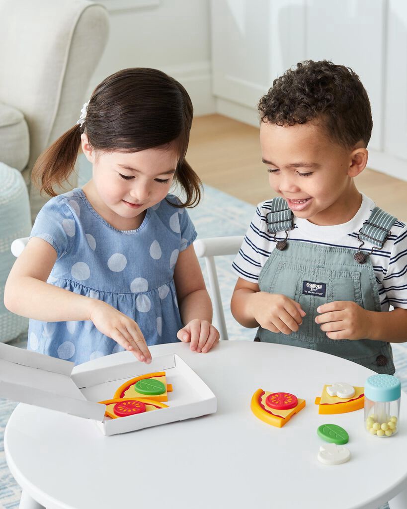 slide 4 of 13, Skip Hop Zoo Fox Piece-A-Pizza Playset, 1 ct