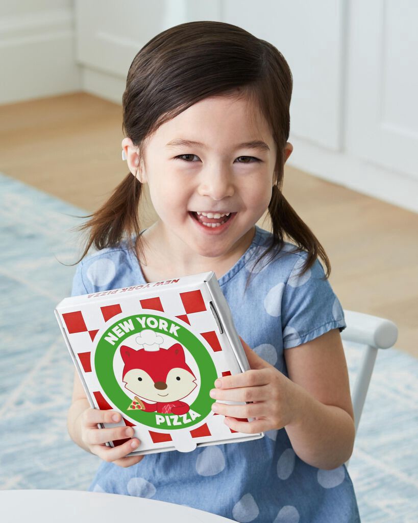 slide 7 of 13, Skip Hop Zoo Fox Piece-A-Pizza Playset, 1 ct