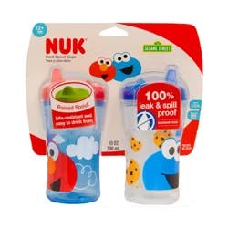NUK Sesame Street 10 Ounces 9+ Months Hard Spout Cups 2 ea