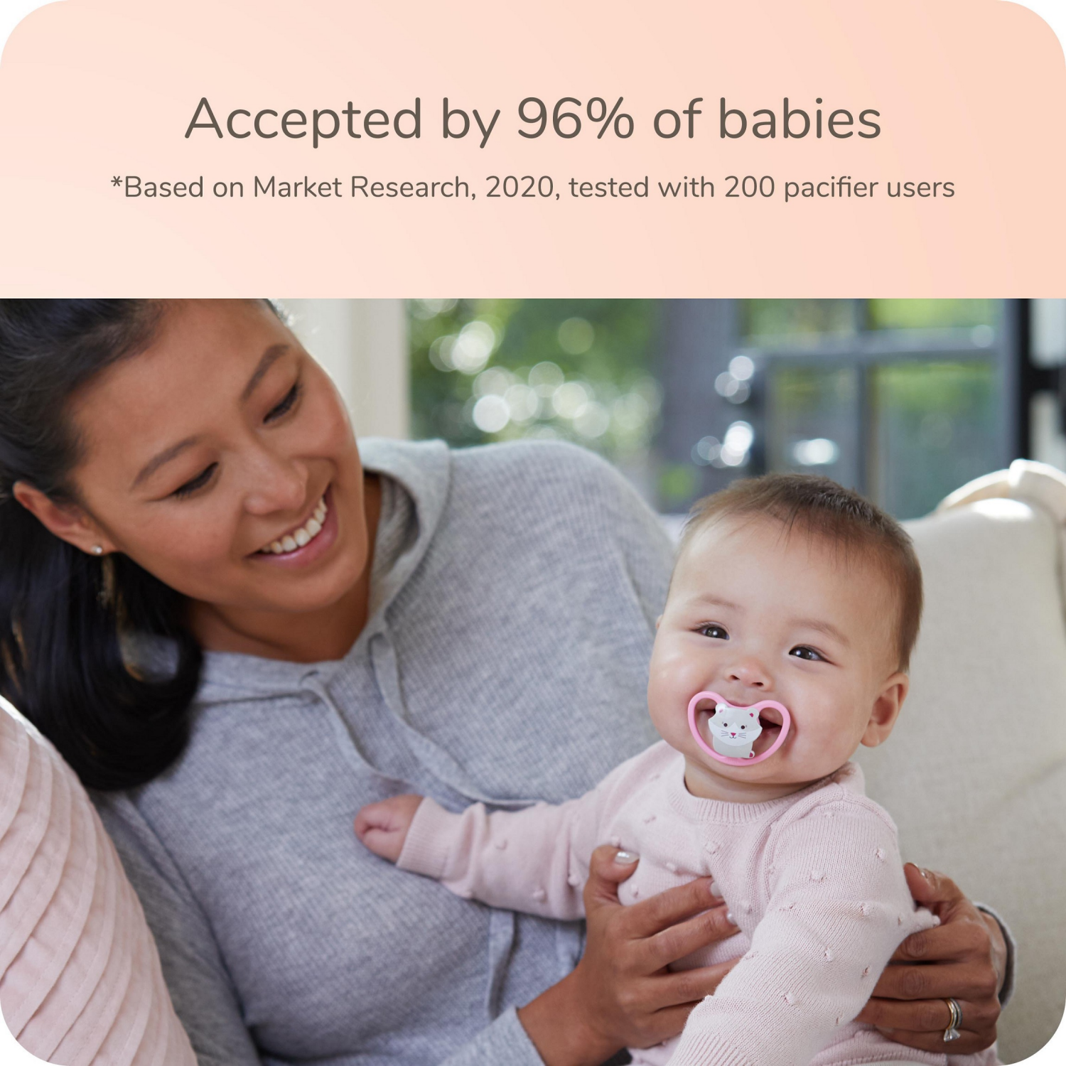 slide 3 of 6, NUK Space Size 2 Pacifier, 2 pk; 2 ct