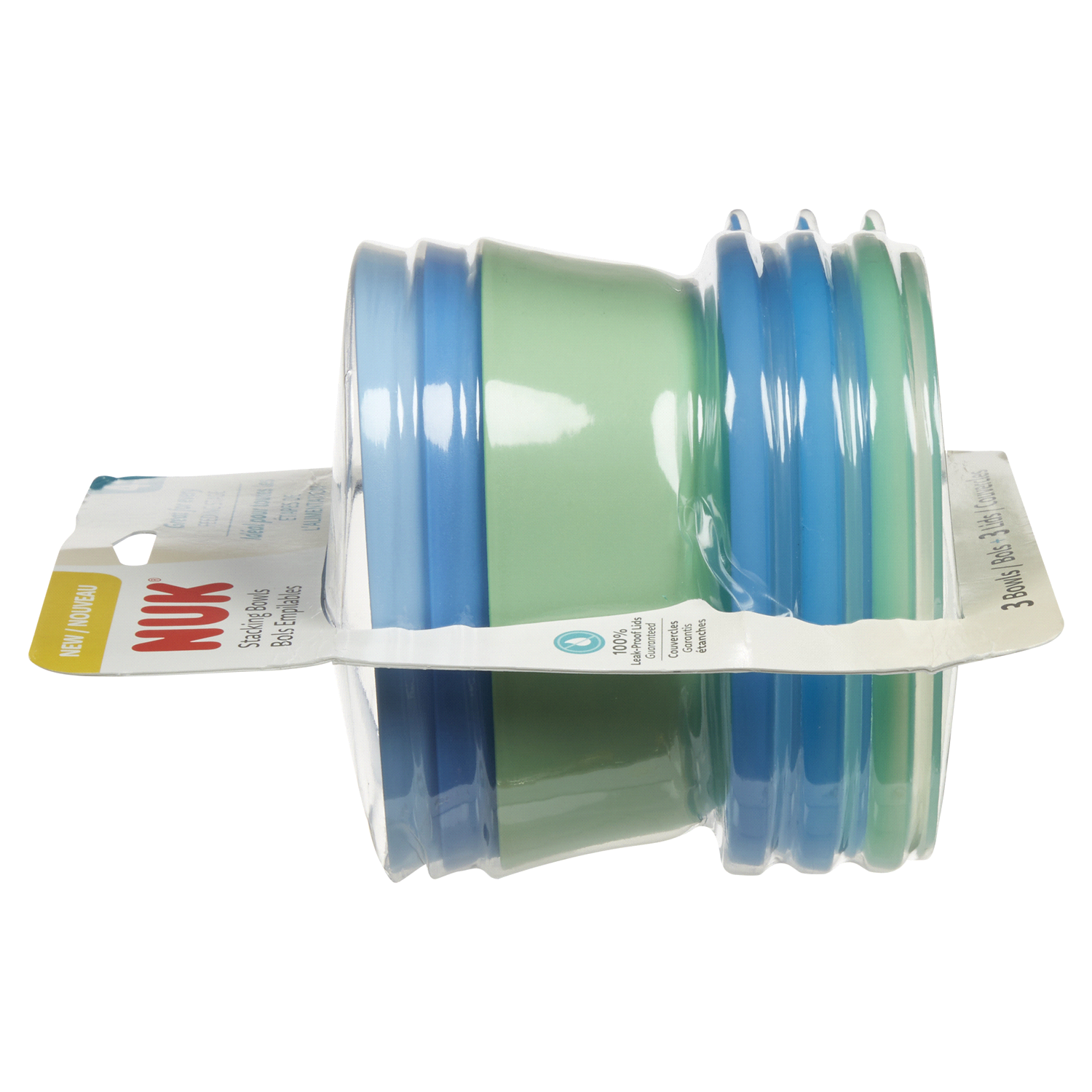 slide 2 of 5, NUK 4+ M Stacking Bowls 1 ea, 1 ct