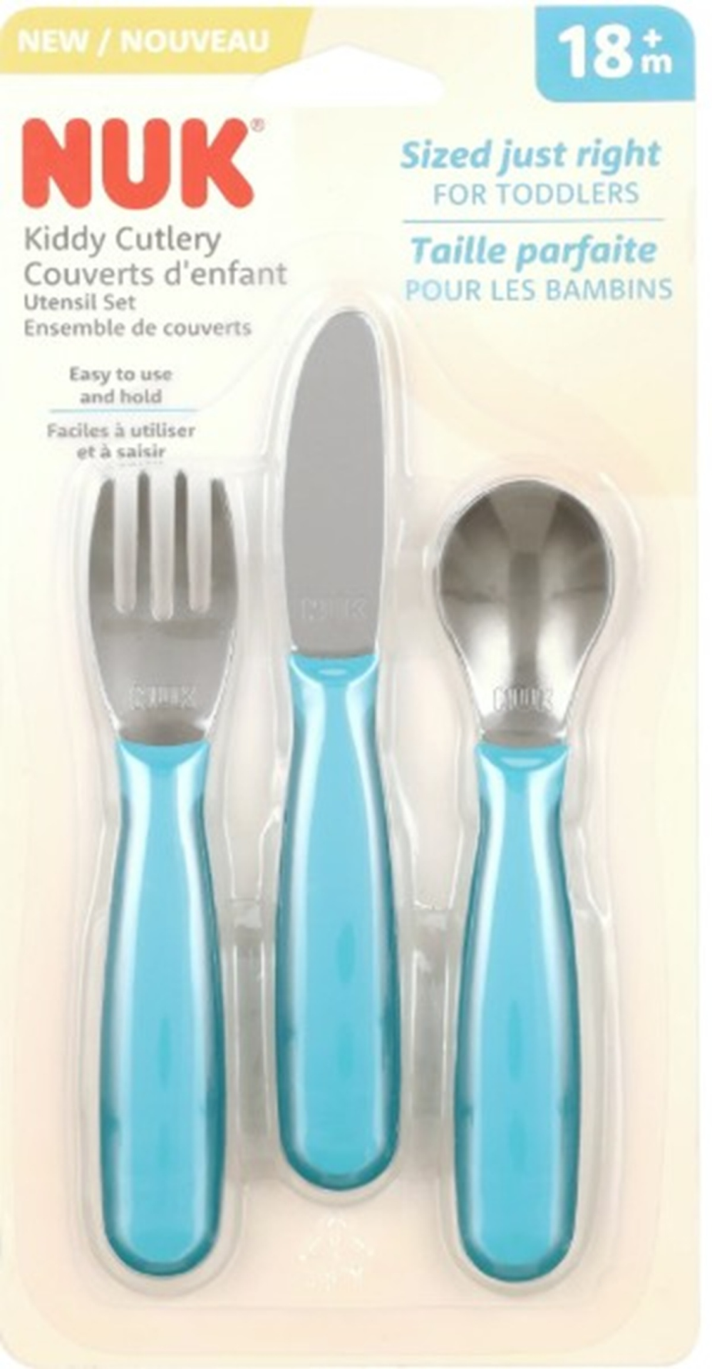 slide 1 of 1, Nuk Nuk Utensil Set 3Pc, 3 ct