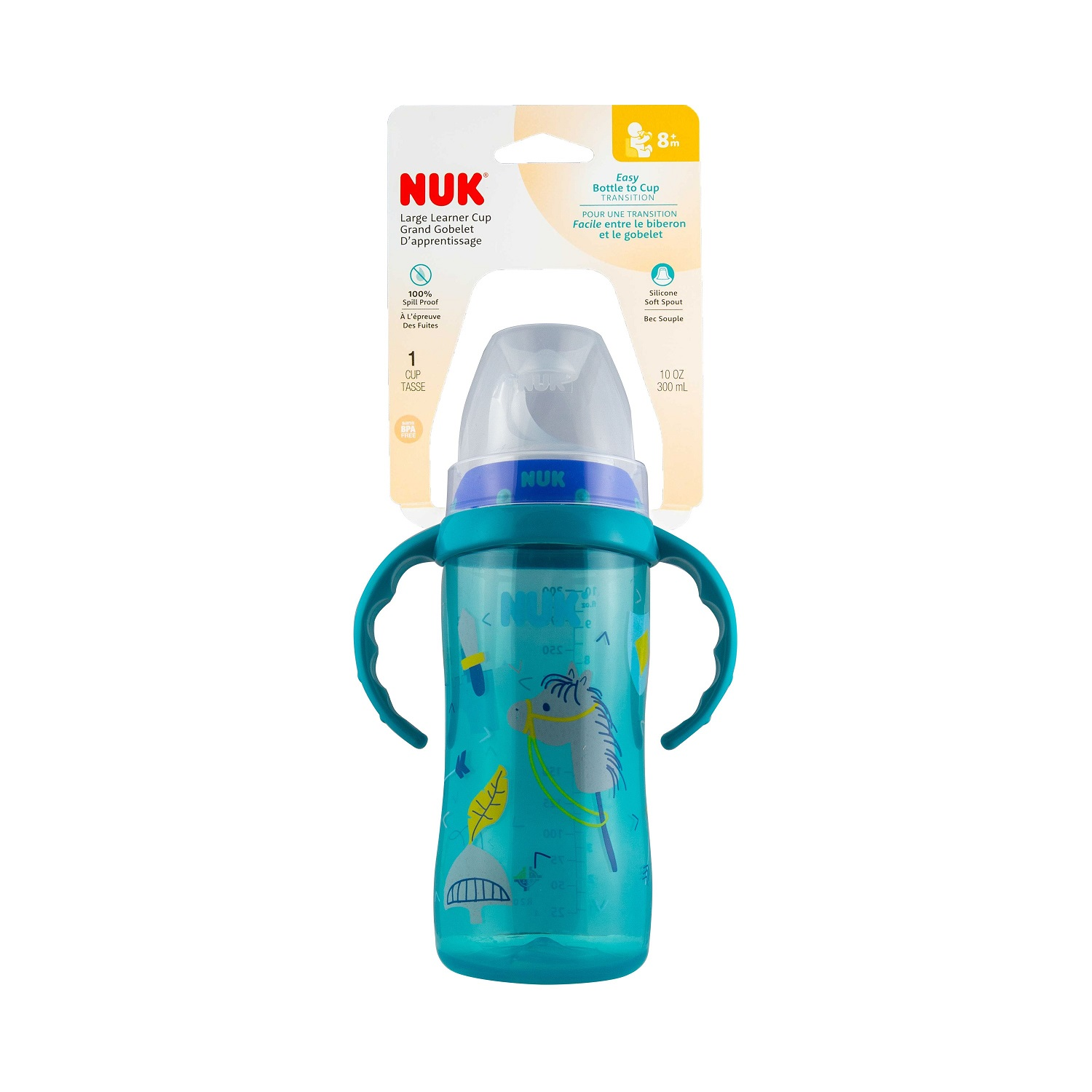 slide 1 of 1, Nuk Learner Cup Boy 10 oz, 10 oz