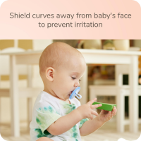 slide 3 of 17, Nuk For Nature Comfy Duet Teether & Pacifier Girl, 2 Pk, 2 ct