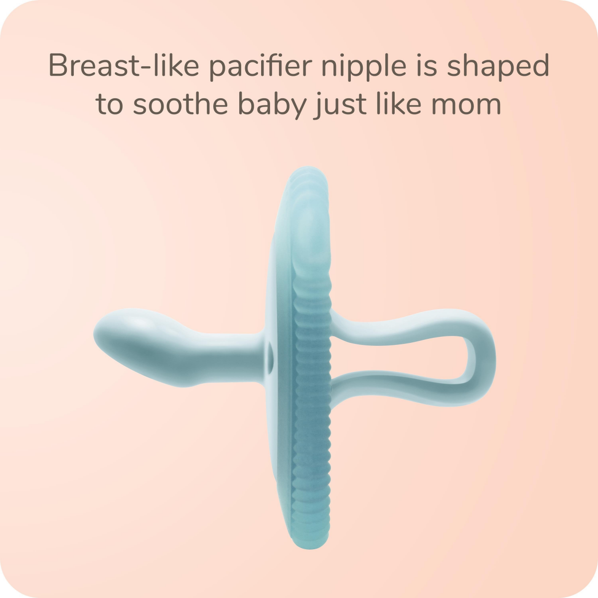 slide 17 of 17, Nuk For Nature Comfy Duet Teether & Pacifier Girl, 2 Pk, 2 ct