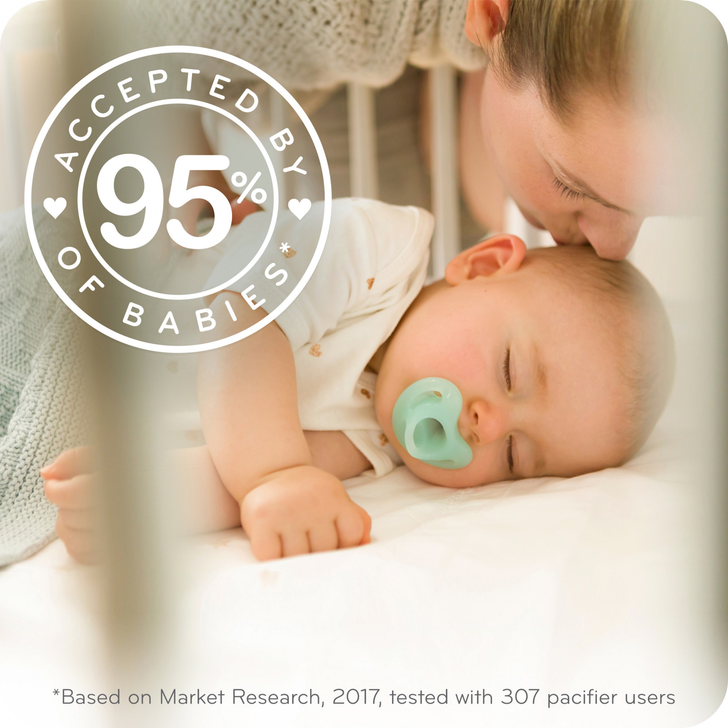 slide 4 of 6, NUK Comfy Pacifier 3pk Size 1 Girl, 3 ct