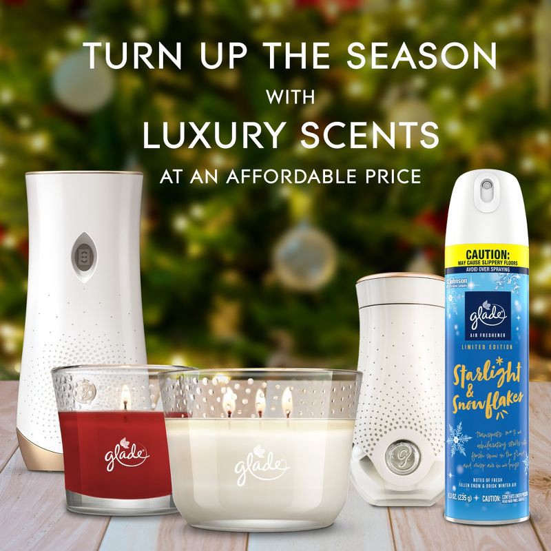 slide 11 of 16, Glade PlugIns Scented Oil Air Freshener - Starlight & Snowflakes Refill - 3.35oz/5pk, 5 ct; 3.35 oz