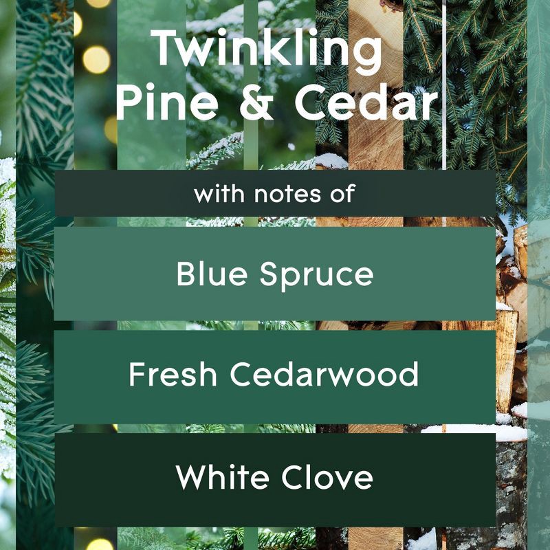 slide 3 of 15, Glade Aerosol Room Spray Air Freshener - Twinkling Pine & Cedar - 16.6oz/2pk, 16.6 oz, 2 ct