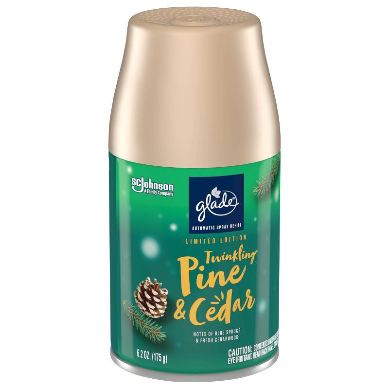 slide 12 of 12, Glade Automatic Spray Air Freshener - Twinkling Pine & Cedar - 6.2oz, 6.2 oz