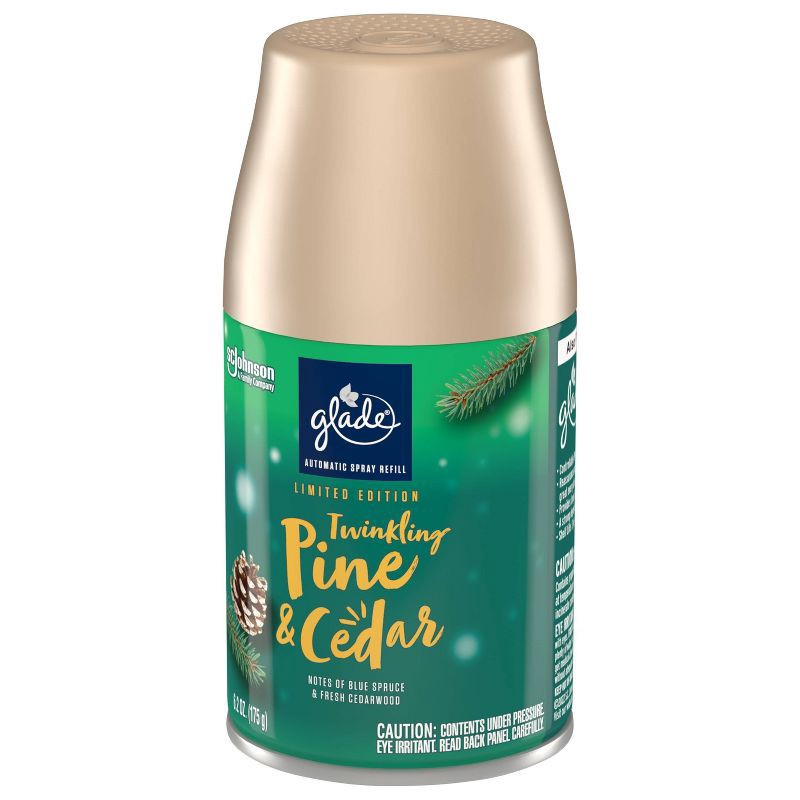 slide 11 of 12, Glade Automatic Spray Air Freshener - Twinkling Pine & Cedar - 6.2oz, 6.2 oz