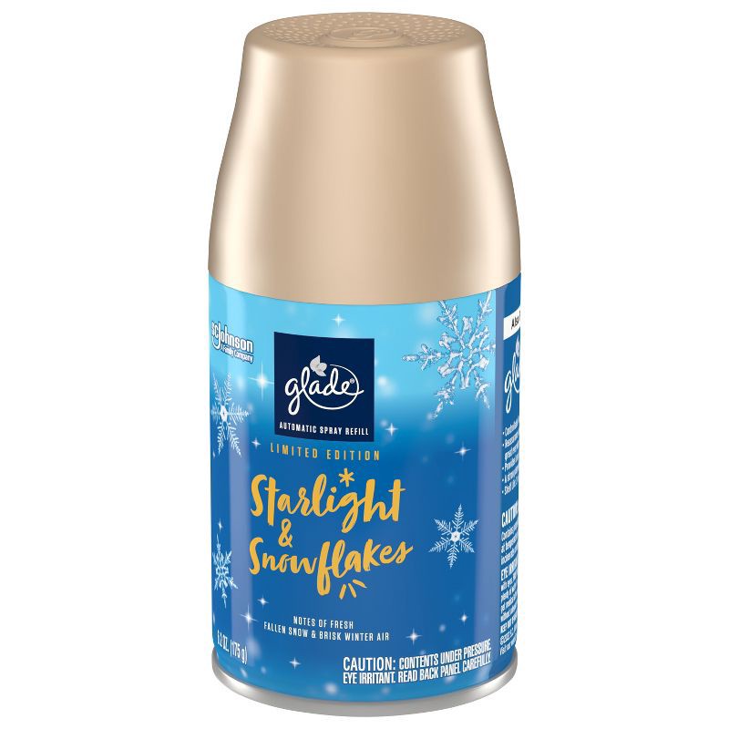 slide 7 of 17, Glade Automatic Spray Air Freshener - Starlight & Snowflakes - 6.2oz, 6.2 oz