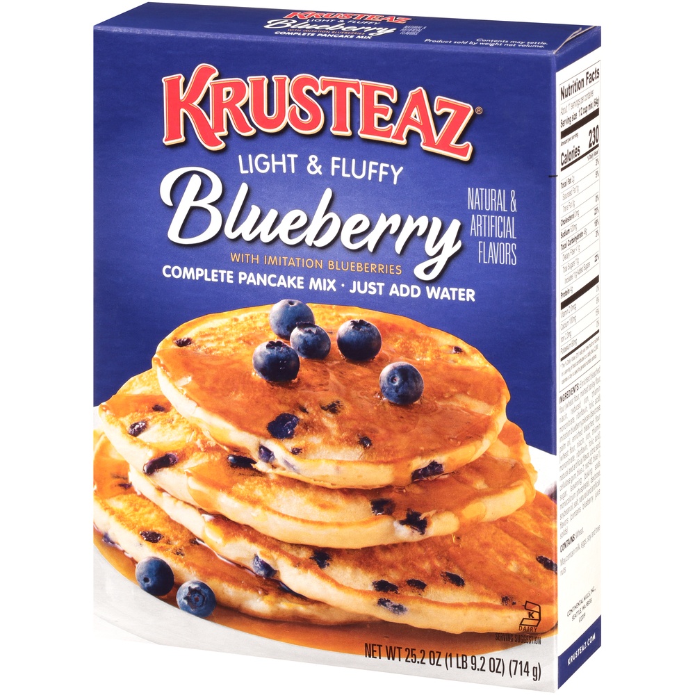 slide 3 of 8, Krusteaz Pancake Mix Blueberry, 