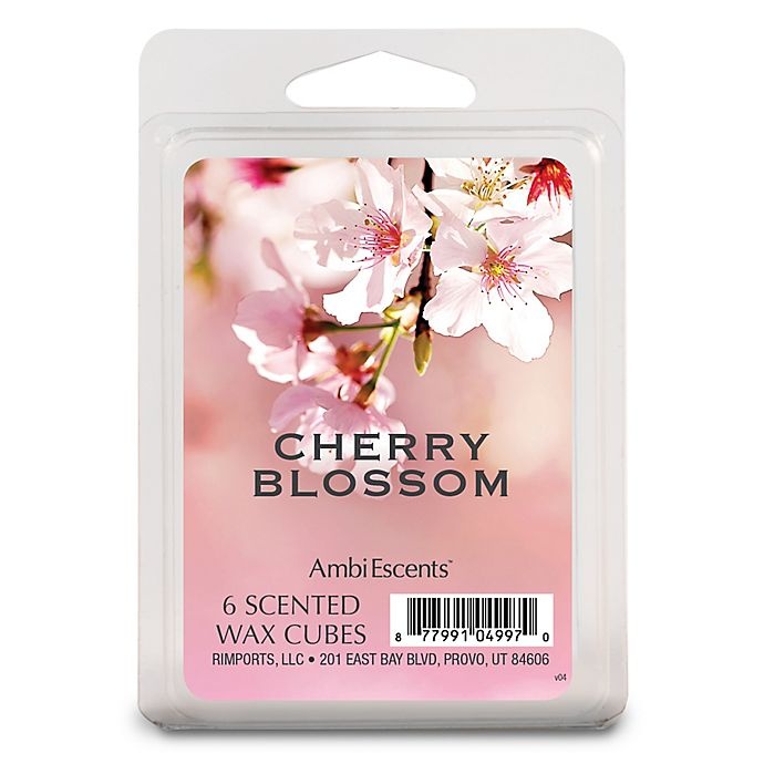 slide 1 of 1, AmbiEscents Cherry Blossom Scented Wax Fragrance Cubes, 6 ct