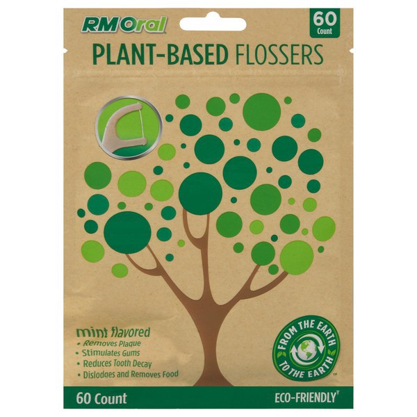 slide 1 of 1, RM Oral Plant-Based Mint Flavored Flossers 60 ea, 60 ct