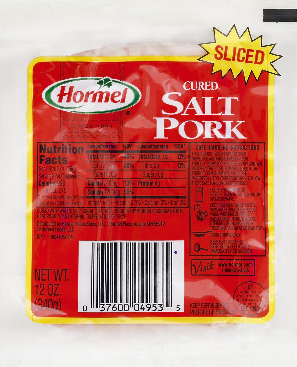 slide 4 of 5, Hormel Salt Pork 12 oz, 12 oz