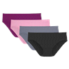 slide 12 of 13, Fruit of the Loom FOL 360 STRETCH SEAMLESS BIKINI 6DSLBI1 AST 6, 6 ct