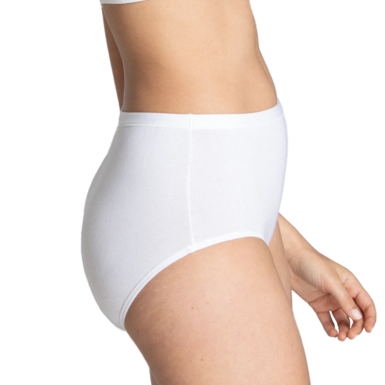 slide 3 of 5, Fruit of the Loom Women's Breathable Cotton-Mesh Brief Underwear, Size: 7, 6 ct