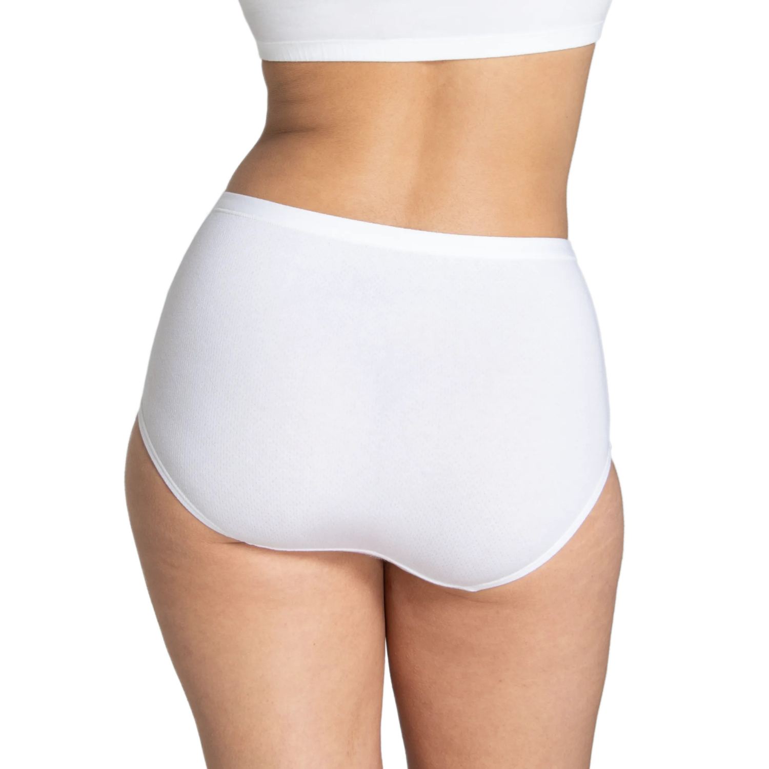 slide 4 of 5, Fruit of the Loom Women's Breathable Cotton-Mesh Brief Underwear, Size: 7, 6 ct