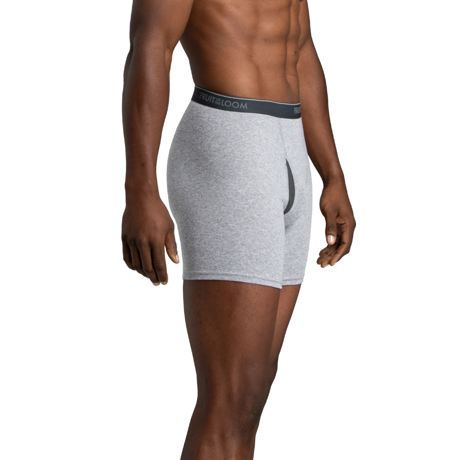 slide 3 of 4, Fruit of the Loom Men's Cool Zone Covered Waistband Boxer Briefs 5pk - Black/Blue/Gray XXL, 5 ct