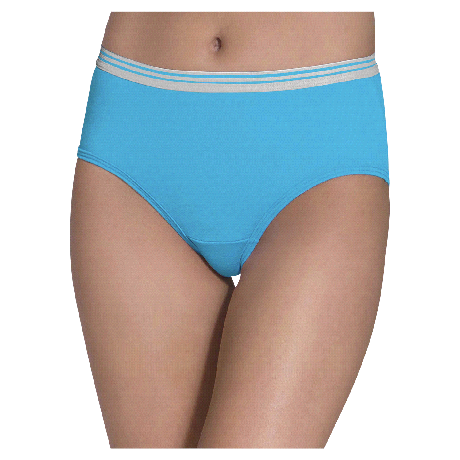 slide 2 of 4, Fruit of the Loom Women's Heather Low Rise Brief Panty, Size: 9, 6 ct