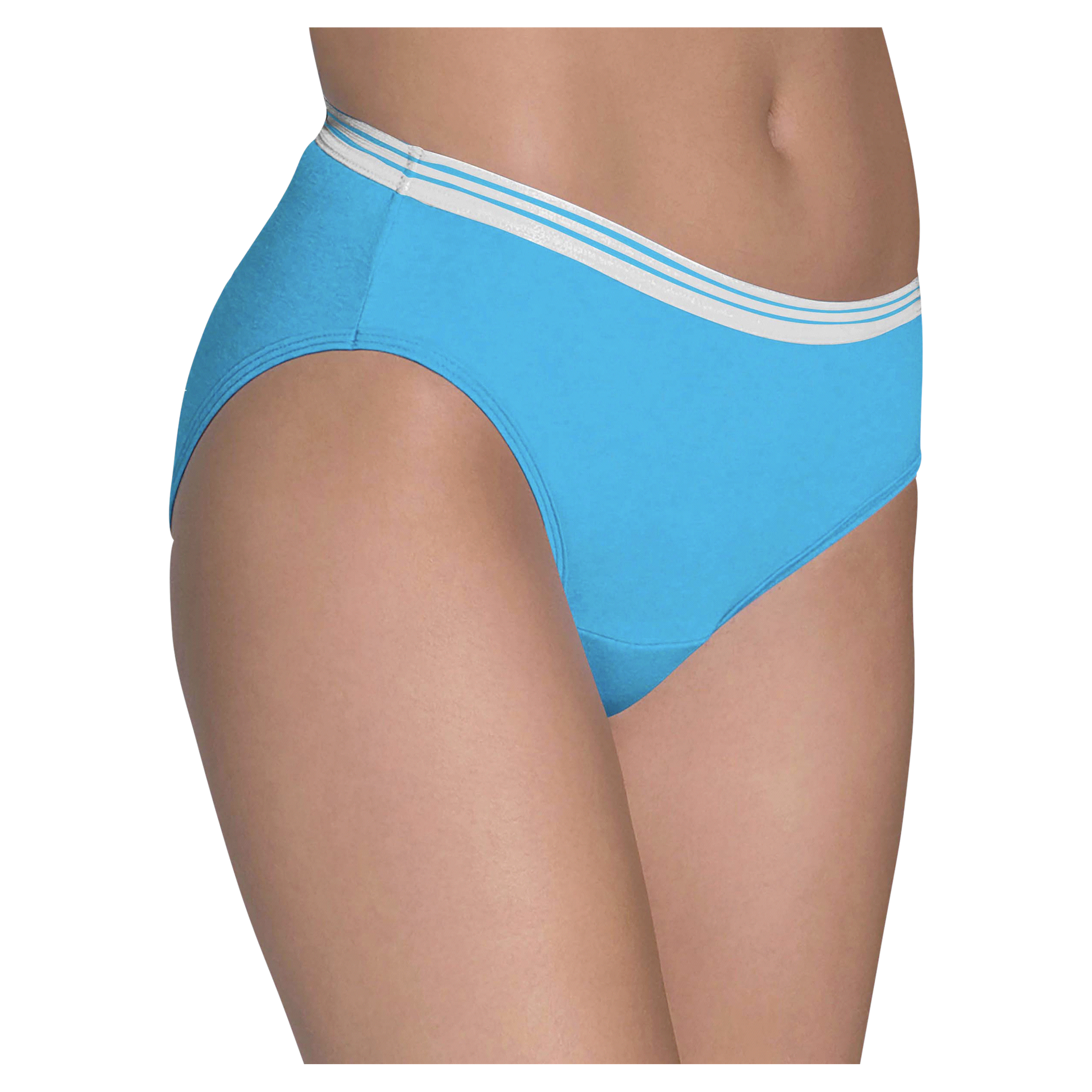 slide 9 of 13, Fruit of the Loom FOL HEATHER BIKINI 6DBIKH2 AST 7, 6 ct