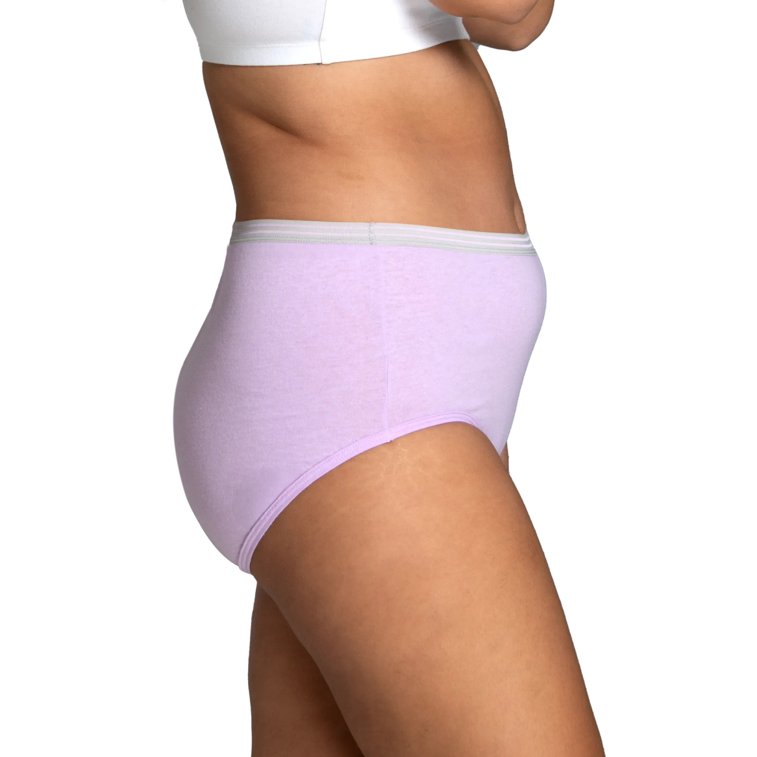 slide 3 of 5, Fruit of the Loom Women's Assorted Heather Brief Underwear, Size: 10, 6 ct