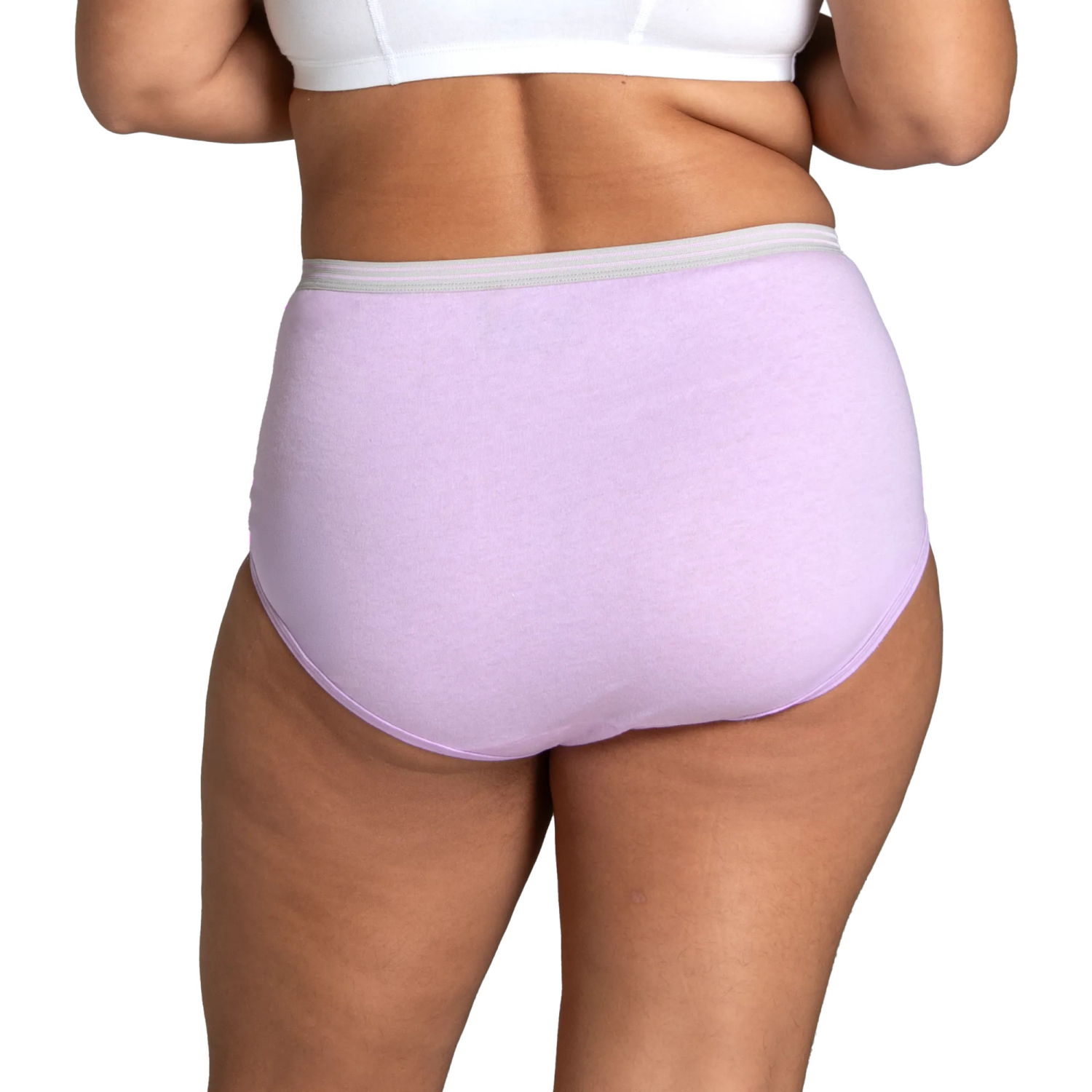 slide 4 of 5, Fruit of the Loom Women's Assorted Heather Brief Underwear, Size: 10, 6 ct