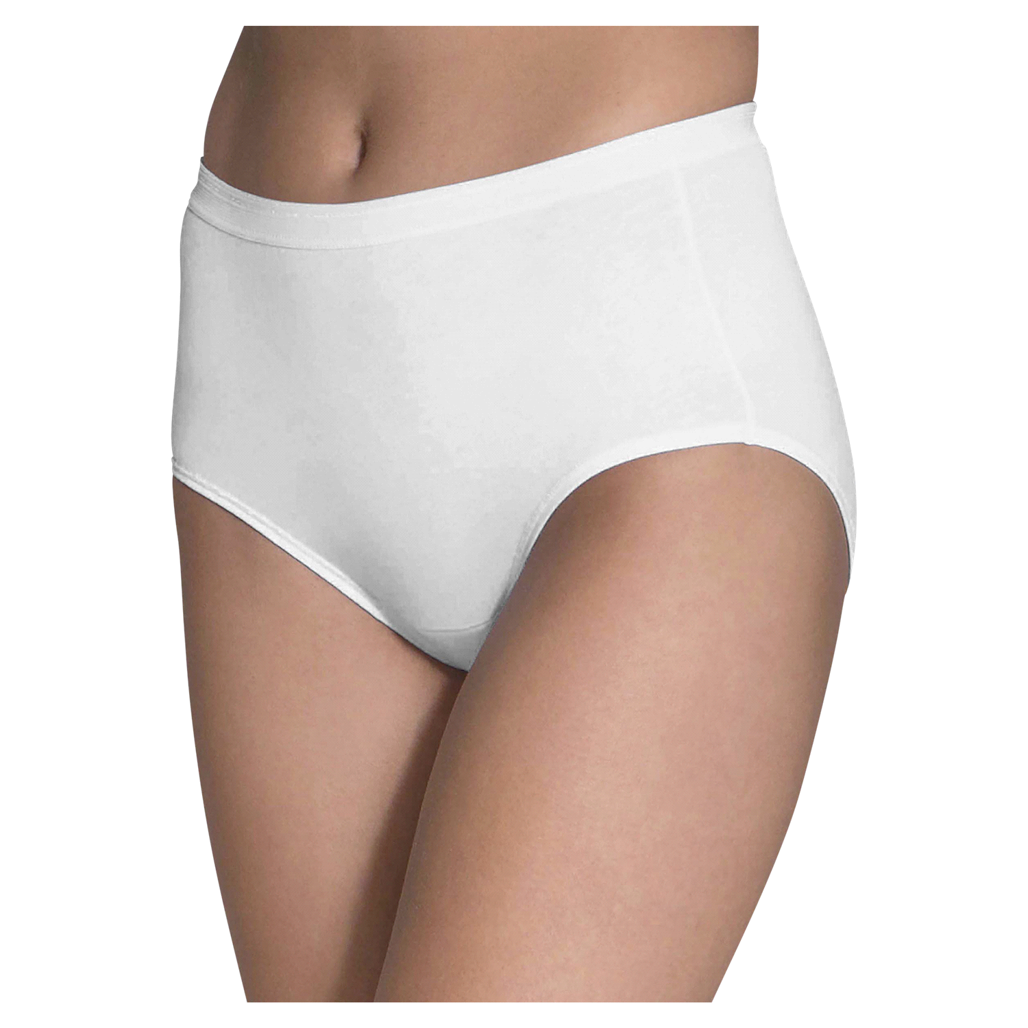 slide 2 of 4, Fruit of the Loom FOL 6PK COTTON BRIEF 6DBRIW2 WHITE 6, 6 ct