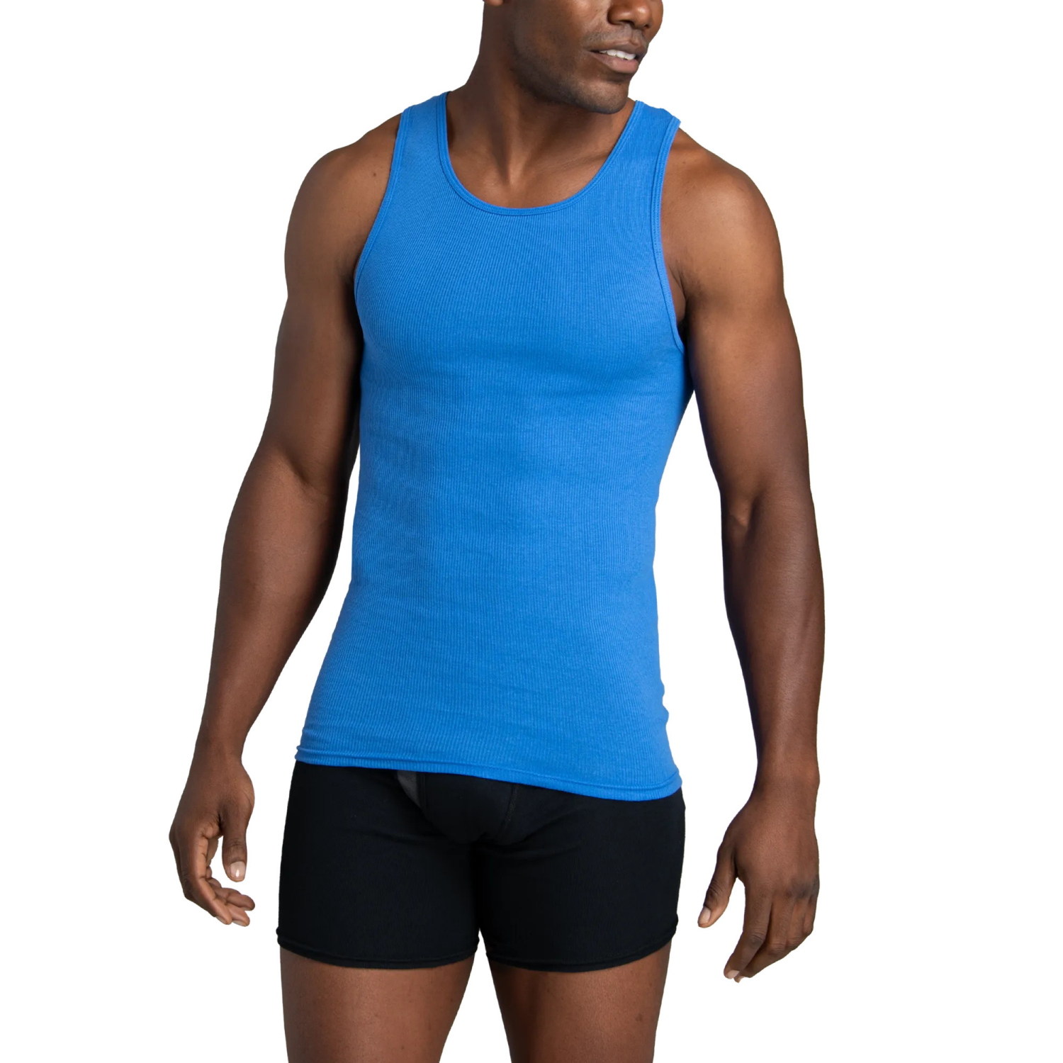 slide 2 of 4, Fruit of the Loom Fol 5pk Classic A-Shirt 5p260tg Black/grey L, 5 ct