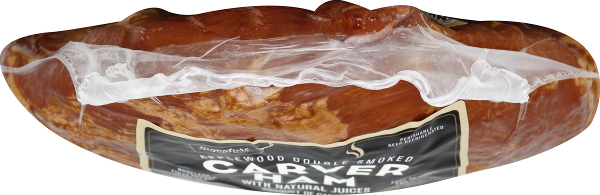 slide 5 of 5, Signature Select Carver Ham Half, 