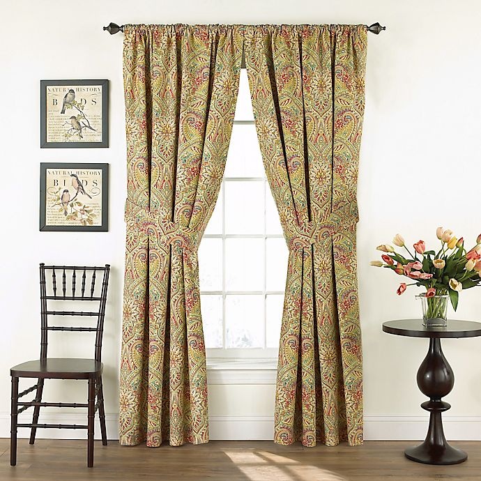 slide 2 of 3, Waverly Swept Away Rod Pocket Window Curtain Valance - Berry, 1 ct