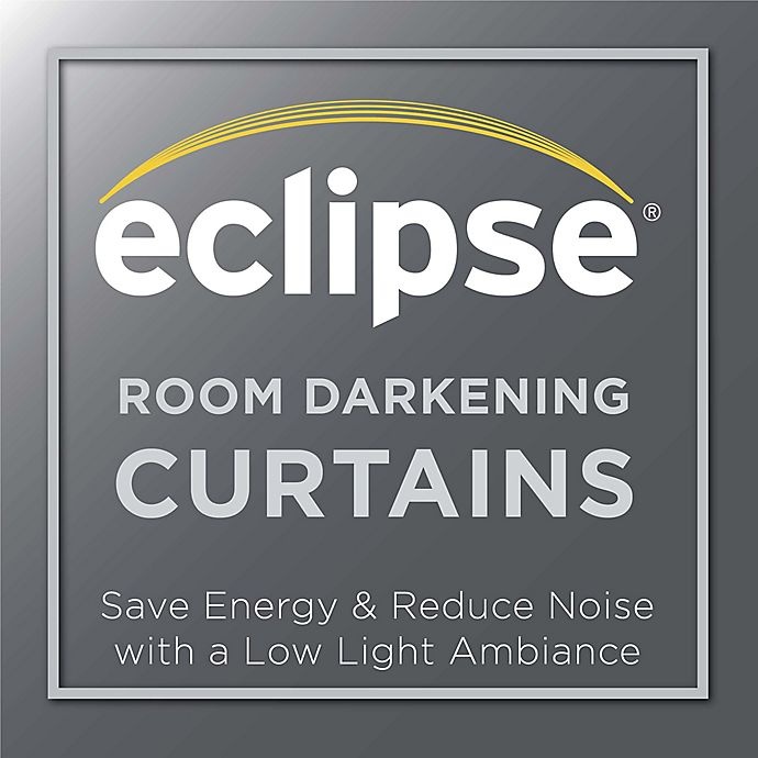 slide 7 of 7, Eclipse Bryson Grommet Room Darkening Window Curtain Panel - Latte, 108 in
