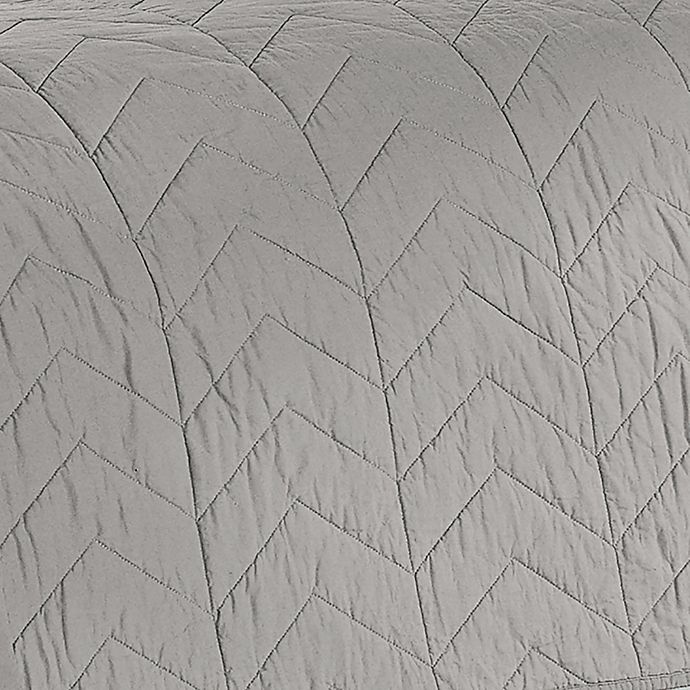 slide 3 of 4, Marble Hill Nadia Queen Quilt Set - Grey, 3 ct