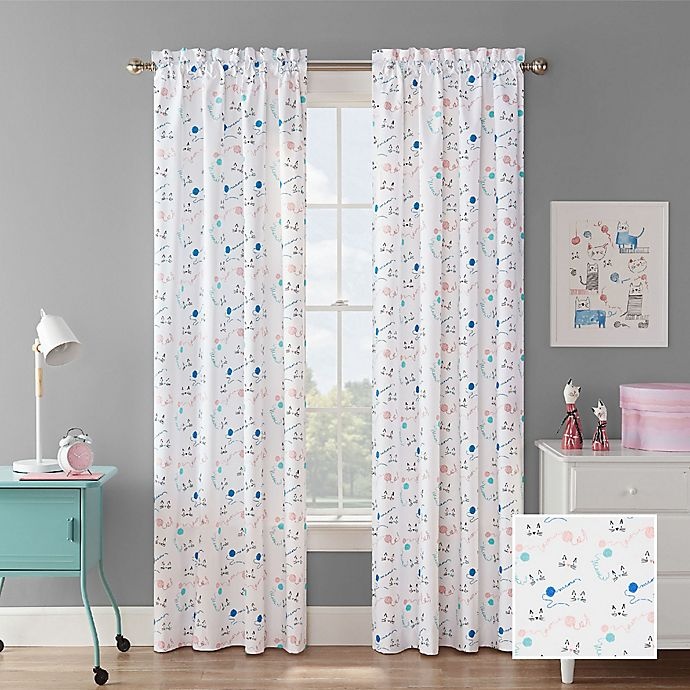 slide 1 of 5, Waverly Incatnito Rod Pocket Room Darkening Window Curtain Panel, 84 in