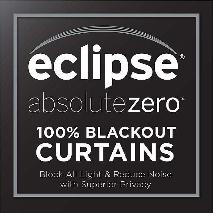 slide 8 of 8, Eclipse Gabriella Grommet Blackout Window Curtain Panel - Light Grey, 95 in