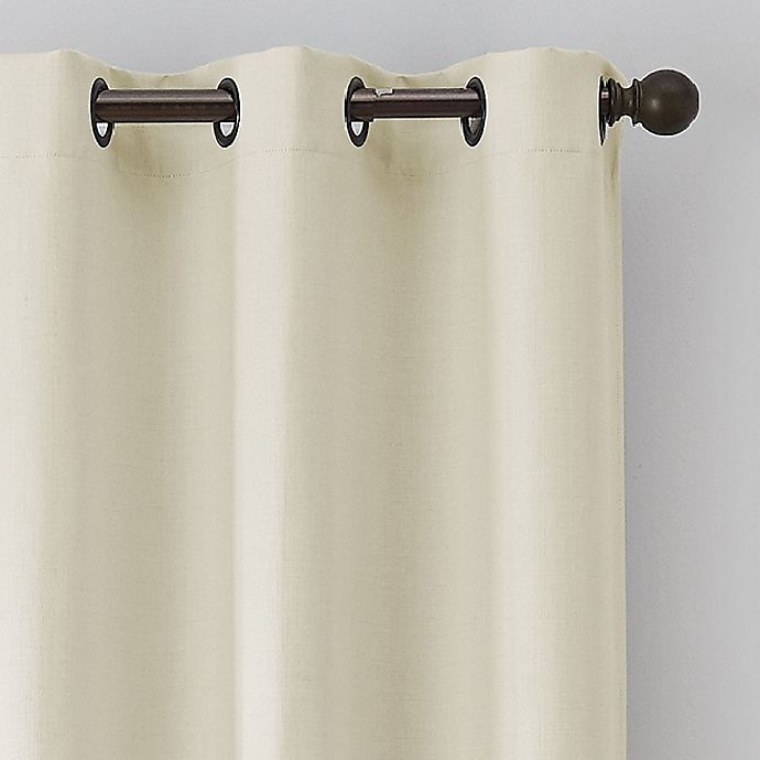 slide 2 of 8, Eclipse Martina Grommet Blackout Window Curtain Panel - Ivory, 108 in