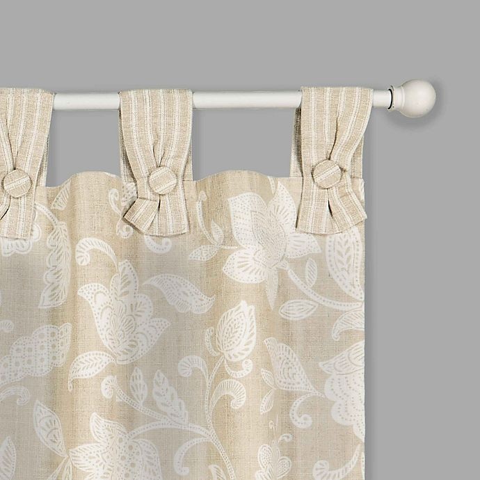 slide 2 of 4, Waverly Stencil Vine Light Filtering Window Valance - Linen, 1 ct